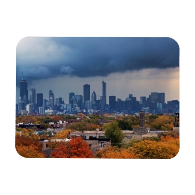 Magnet Flexible États-Unis, Illinois, Chicago, paysage urbain (Horizontal)