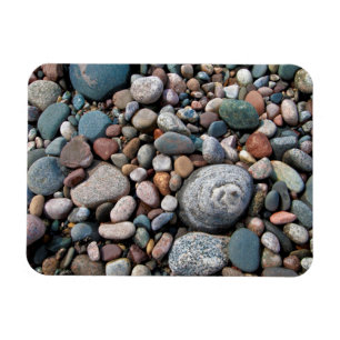 Magnet Flexible États-Unis, Michigan. Galets Polis Sur La Rive
