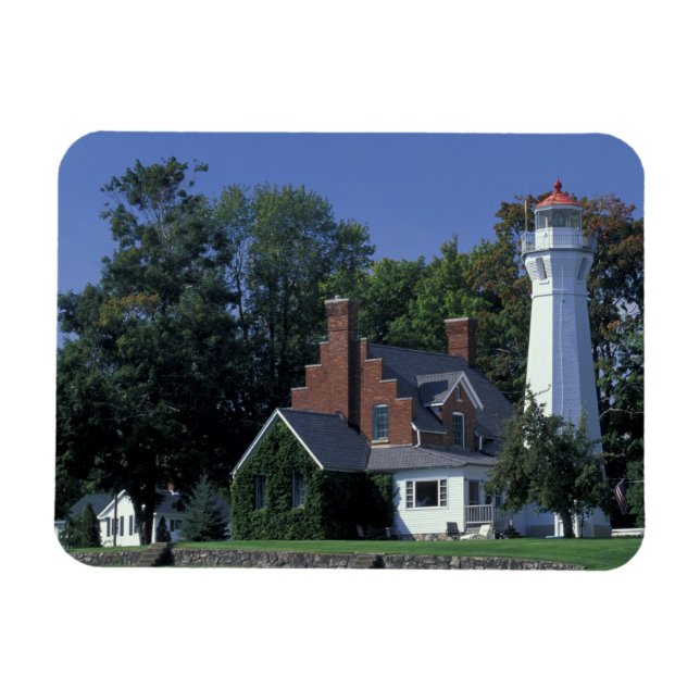 Magnet Flexible États-Unis, Michigan, lac Huron. Port Sanilac (Horizontal)