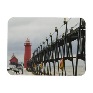 Magnet Flexible États-Unis, Michigan, Lake Michigan Shore, Grand 