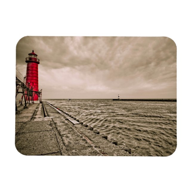 Magnet Flexible États-Unis, Michigan, phare de Grand Haven (Horizontal)