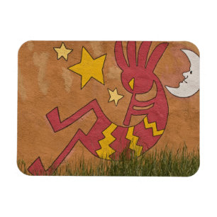 Magnet Flexible États-Unis, Nouveau-Mexique, Père Noël Fe. Mura