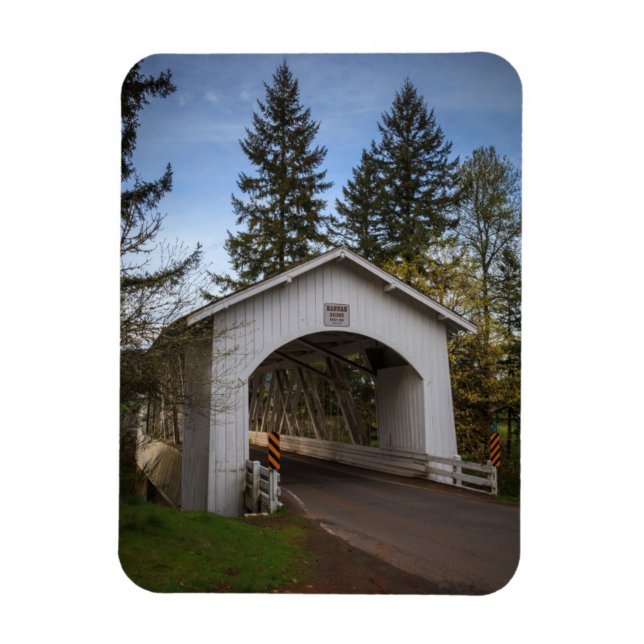 Magnet Flexible États-Unis, Oregon, Scio, Hannah Bridge 2 (Vertical)