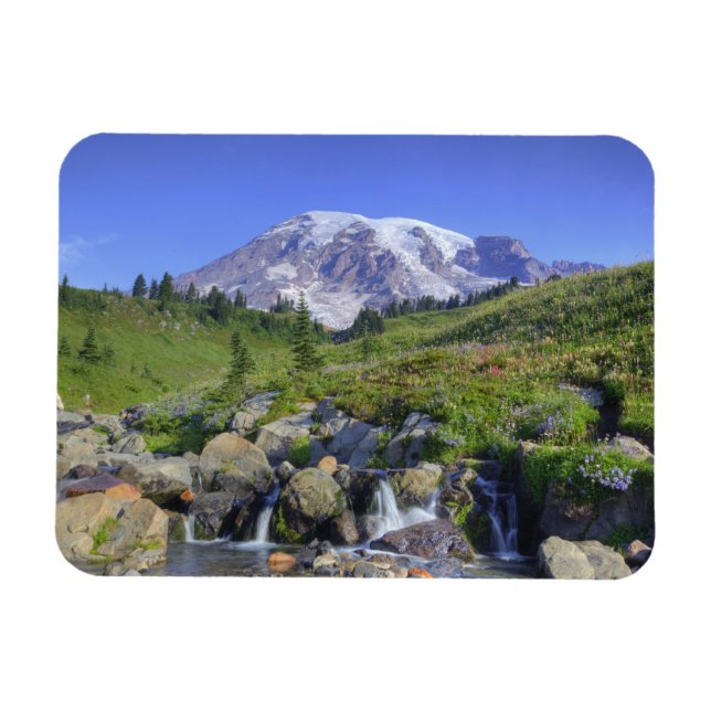 Magnet Flexible États-Unis, Washington, Mt. Rainier NP, Mt. Rainie (Horizontal)