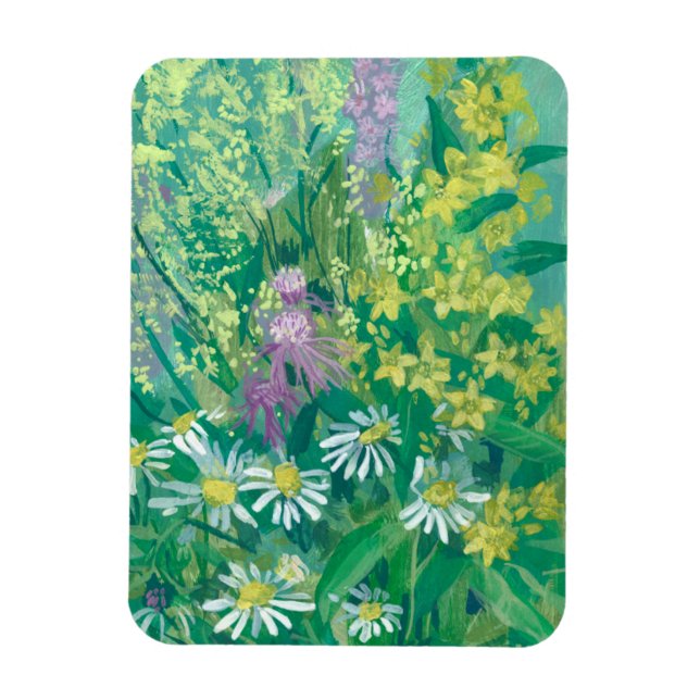 Magnet Flexible Été Fleur de prairie Fleur sauvage Fleurs de prair (Vertical)