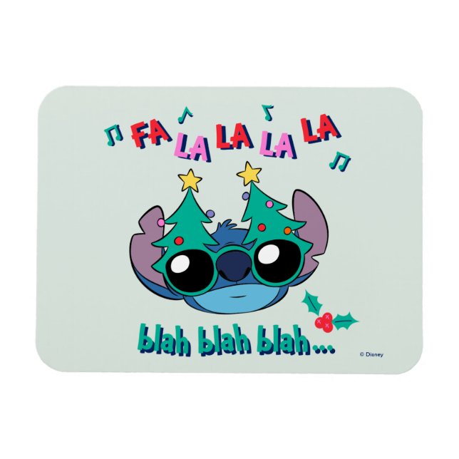 Magnet Flexible Étiquette de Noël | Fa La La La La (Horizontal)