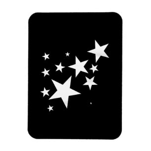 Magnet Flexible Étoiles Blanches Star-Motif-Design Costume cadeau
