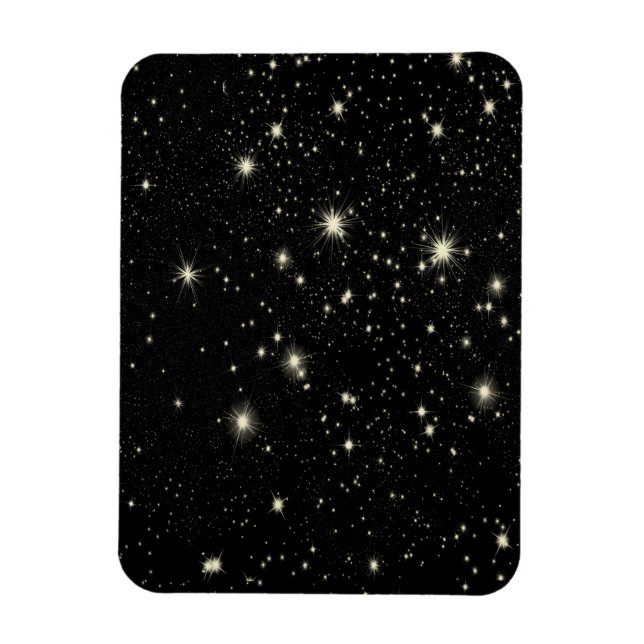MAGNET FLEXIBLE ÉTOILES D'ESPACE NOIR ARRIÈRE - PLANS WALLPAPERS C (Vertical)