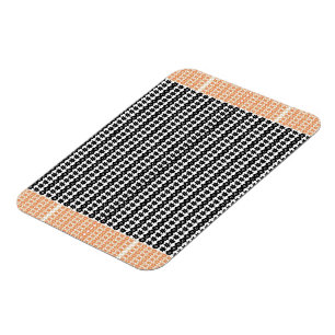 Magnet Flexible Étonnant noir et blanc Abstrait points Arrière - p