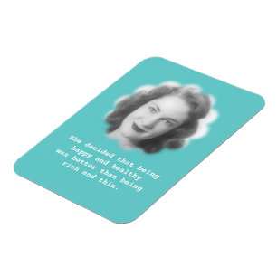 Magnet Flexible Être heureux et en santé, amusant photo Vintage
