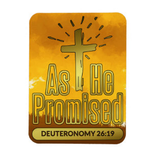 Magnet Flexible Étude de la Bible Comme Il Promettait Deutéronome