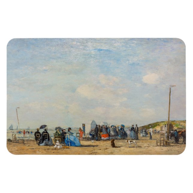 Magnet Flexible Eugene Boudin - Rassemblement sur la plage (Horizontal)