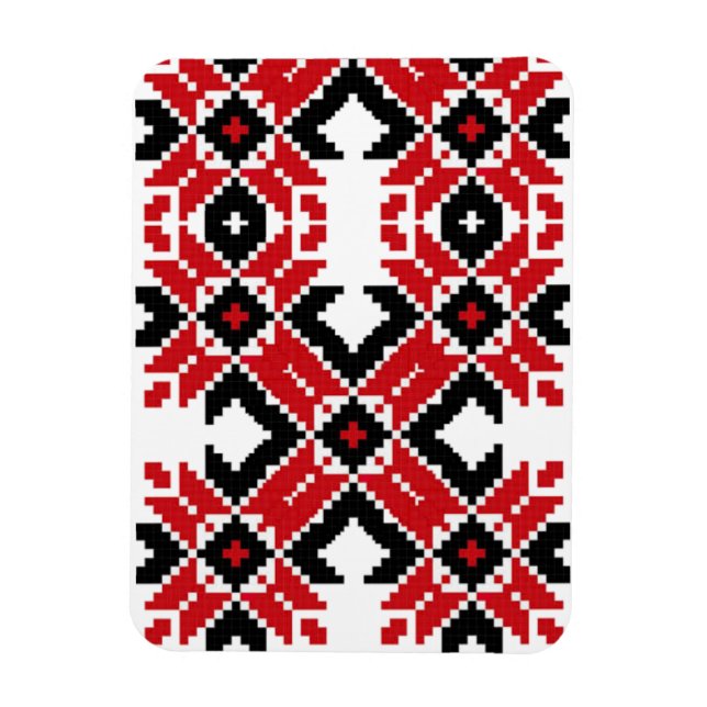 Magnet Flexible Europe de l'Est Motif, folklore traditionnel, folk (Vertical)