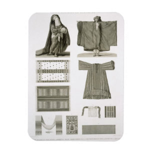 Magnet Flexible Exemples de costumes égyptiens et de soie, de 'Des
