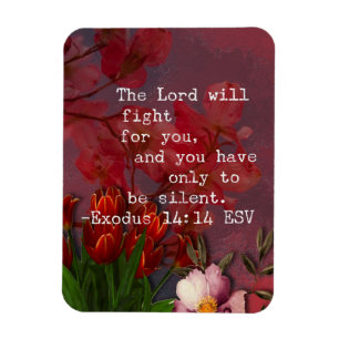 Magnet Flexible Exode 14:14 Verse de la Bible