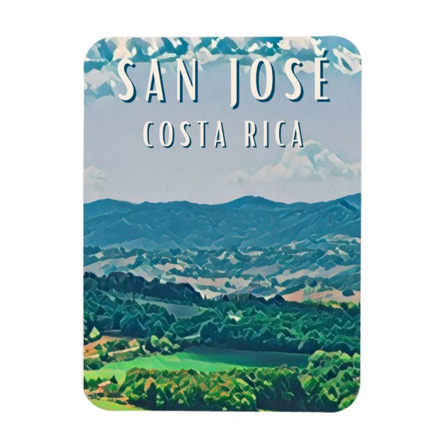 Magnet Flexible Explorez la capitale du Costa Rica : San José (Vertical)