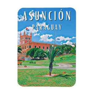 Magnet Flexible Explorez la capitale du Paraguay Asunción