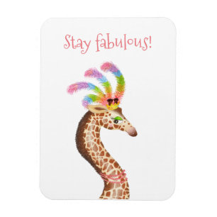 Magnet Flexible Fabuleux aimant de girafe arc-en-ciel