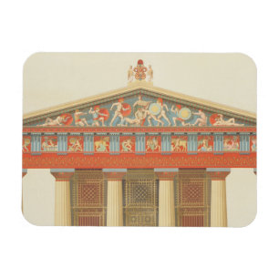 Magnet Flexible Façade du temple de Jupiter chez Aegina (323-27