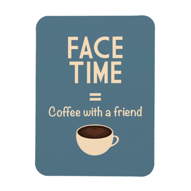 Magnet Flexible FaceTime = Café avec un ami (Vertical)