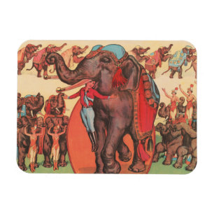 Magnet Flexible Faire Des Éléphants Avec Des Femmes Et Des Formate