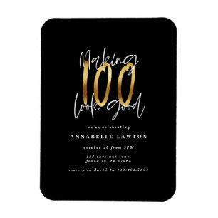 Magnet Flexible Faire paraître 100 une bonne invitation pour l'ann