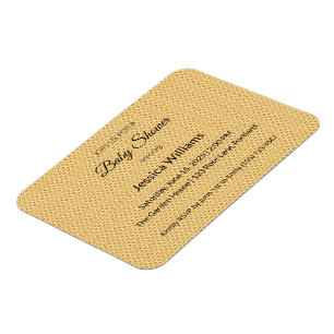 Magnet Flexible Faire-part de Baby Shower Bohème Chic Invitation p