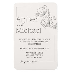 Magnet Flexible Faire-part de mariage