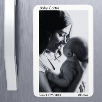 Magnet Flexible Faire-part de naissance de grossesse - Aimant phot