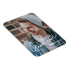 Faire-part photo masculine moderne