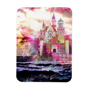 Magnet Flexible Fairytale Castle Sunrise