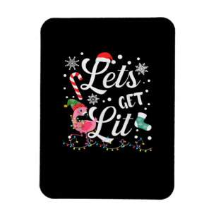 Magnet Flexible Faisons un Flamant rose adulte léger Noël amusant