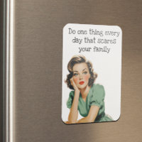 Faites une chose tous les jours Rétro femme au foy