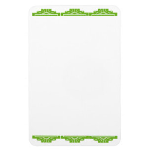 Magnet Flexible Faites votre propre - Art Déco Sunburst White and 