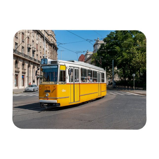 Magnet Flexible Fameux Tramway deux à Budapest, Hongrie (Horizontal)