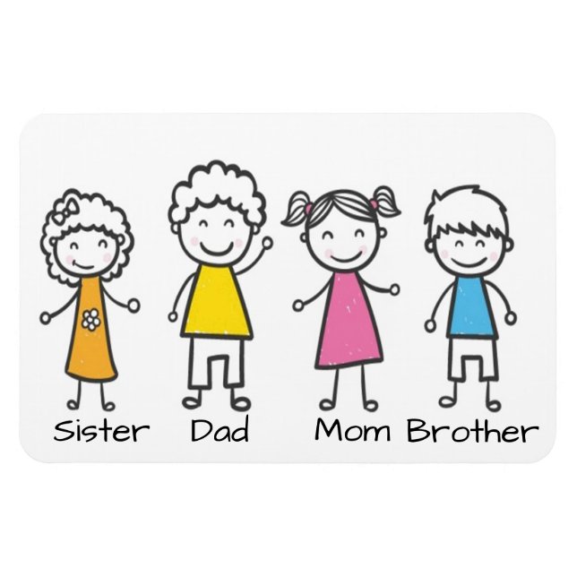 Magnet Flexible Famille (Horizontal)