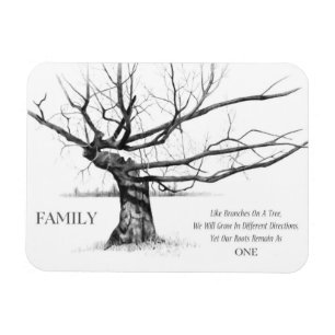 Magnet Flexible Famille : Arbre nardé : Amour, Unité : Dessin au c