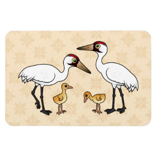 Magnet Flexible Famille de grues blanches