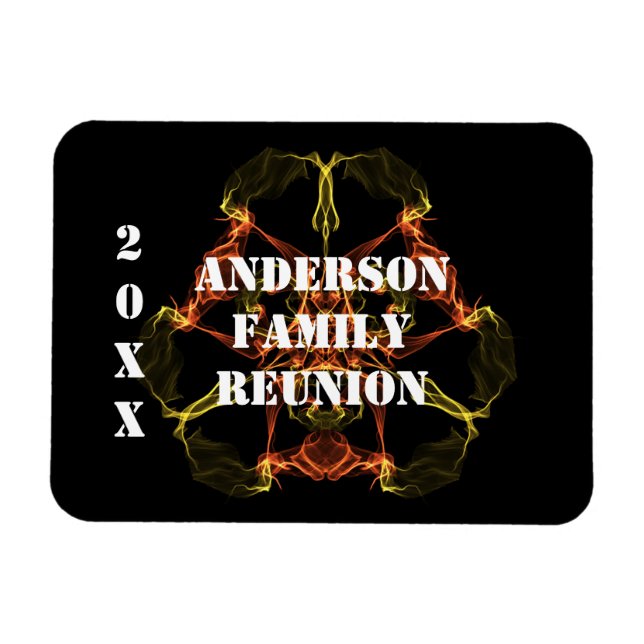 Magnet Flexible Famille Réunion brillante Lumières célestes gardie (Horizontal)