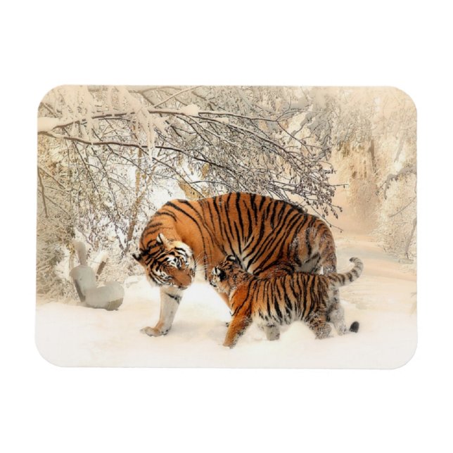 Magnet Flexible Famille Tigers (Horizontal)