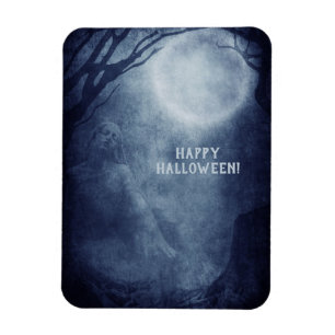 Magnet Flexible Fantôme de Halloween effrayant sous la pleine lune