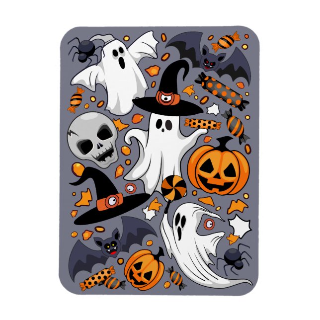 Magnet Flexible Fantômes Monstres mignons Éffrayants et Déplaisant (Vertical)
