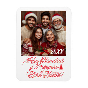Magnet Flexible Feliz Navidad y Próspero Año Nuevo con Foto