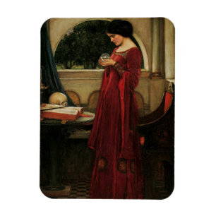 Magnet Flexible Femme à la boule de cristal, peinture de Waterhous