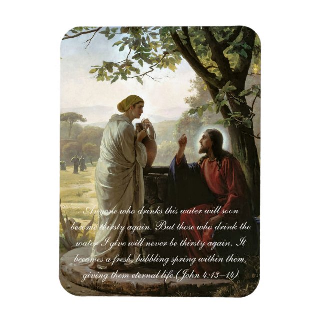 Magnet Flexible Femme au puits, religieuse (Vertical)