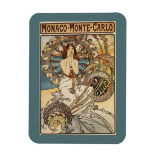 Magnet Flexible Femme avec des plumes - affiche ferroviaire de