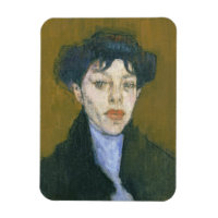 Femme avec une Écharpe Bleue, vers 1912 (huile sur