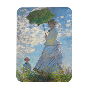 Magnet Flexible Femme de Claude Monet   avec un parasol