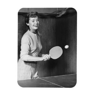 Magnet Flexible Femme jouant au ping-pong