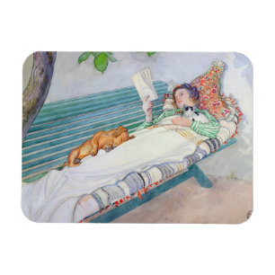 Magnet Flexible Femme se trouvant sur un banc, 1913 (la semaine